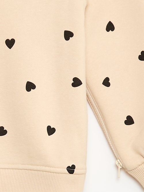 Sweat com aberturas com zíper laterais - - So Easy - Kiabi