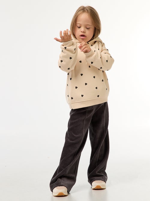 Sweat com aberturas com zíper laterais - - So Easy - Kiabi