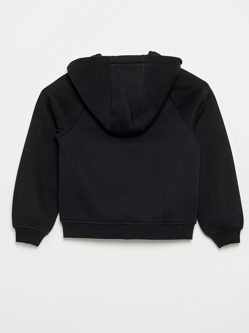 Sweat com capuz - coleção fácil de vestir Preto - Kiabi