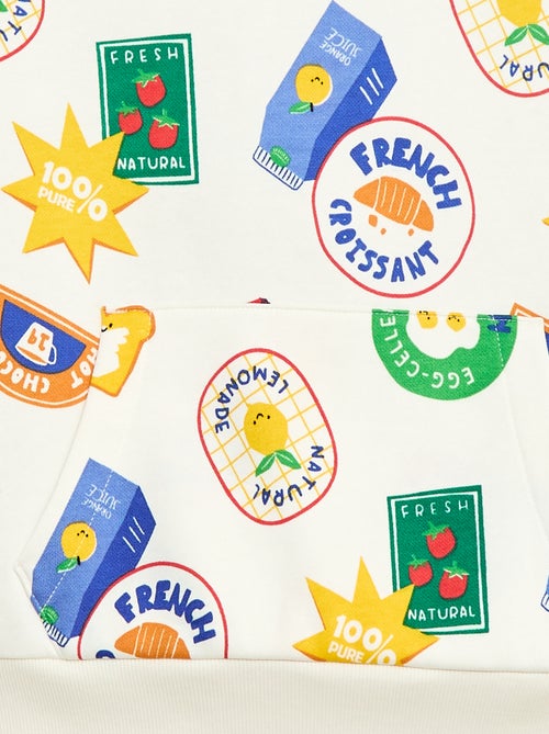 Sweat com capuz - Grafik Edition - Kiabi