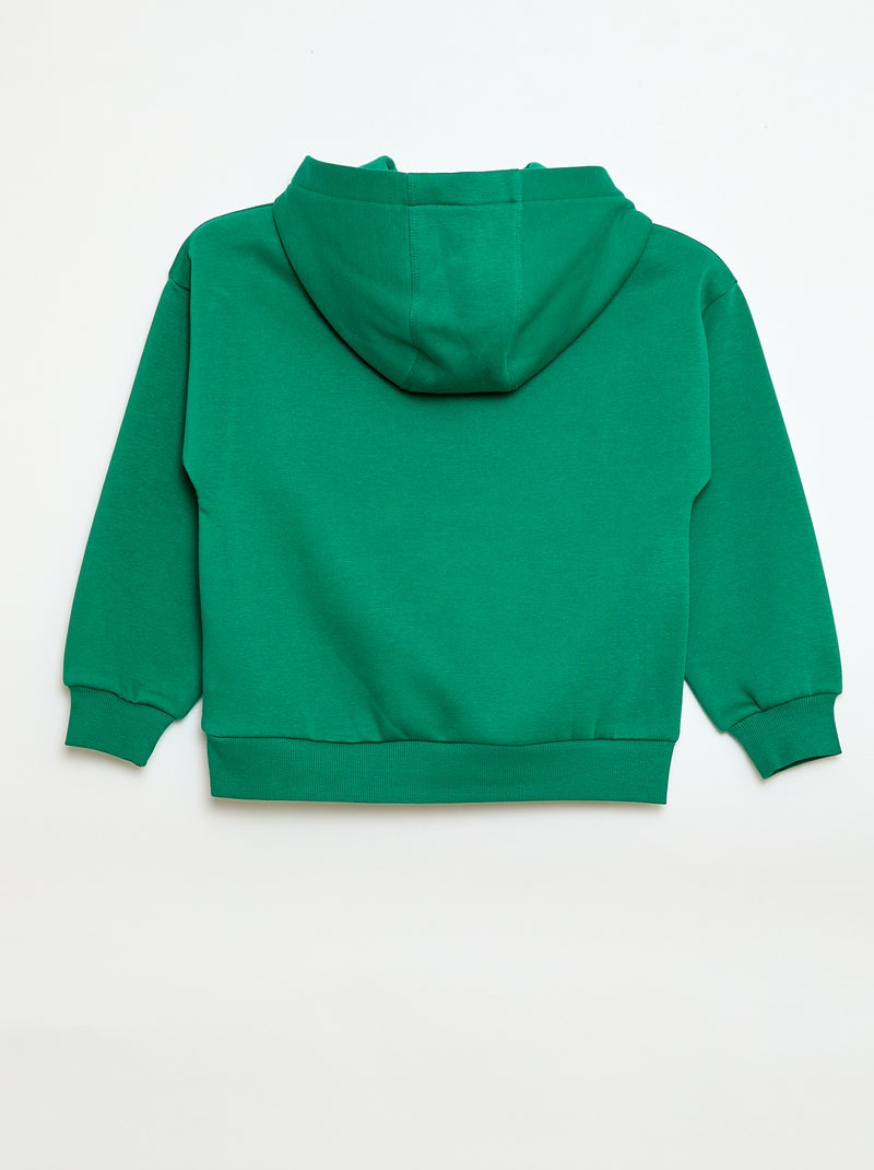 Sweat com capuz - Grafik Edition Verde - Kiabi