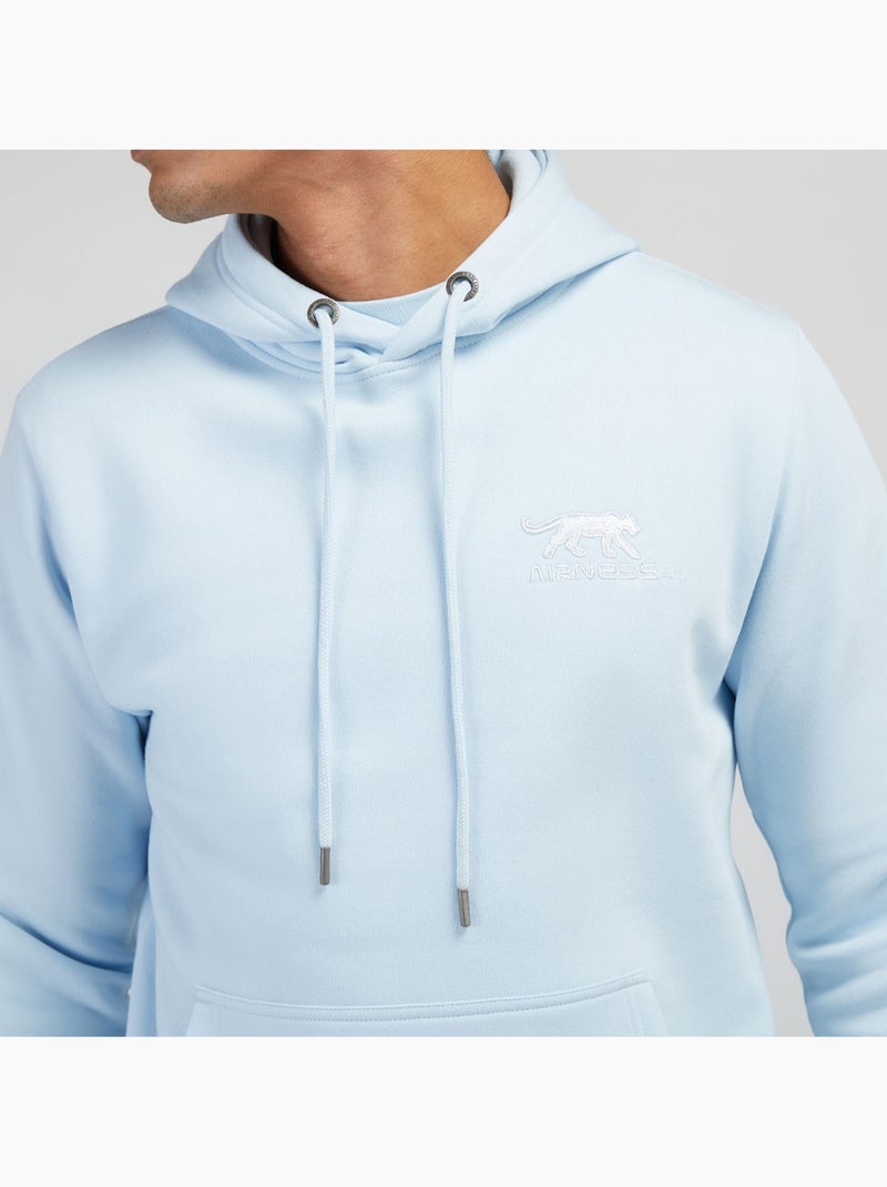 Sweat com Capuz Airness Predator Azul Claro para Homem Azul claro - Kiabi