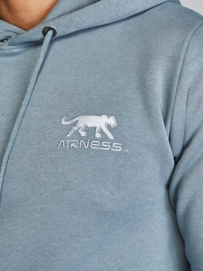 Sweat com Capuz Airness Predator Azul Claro para Homem Azul claro - Kiabi