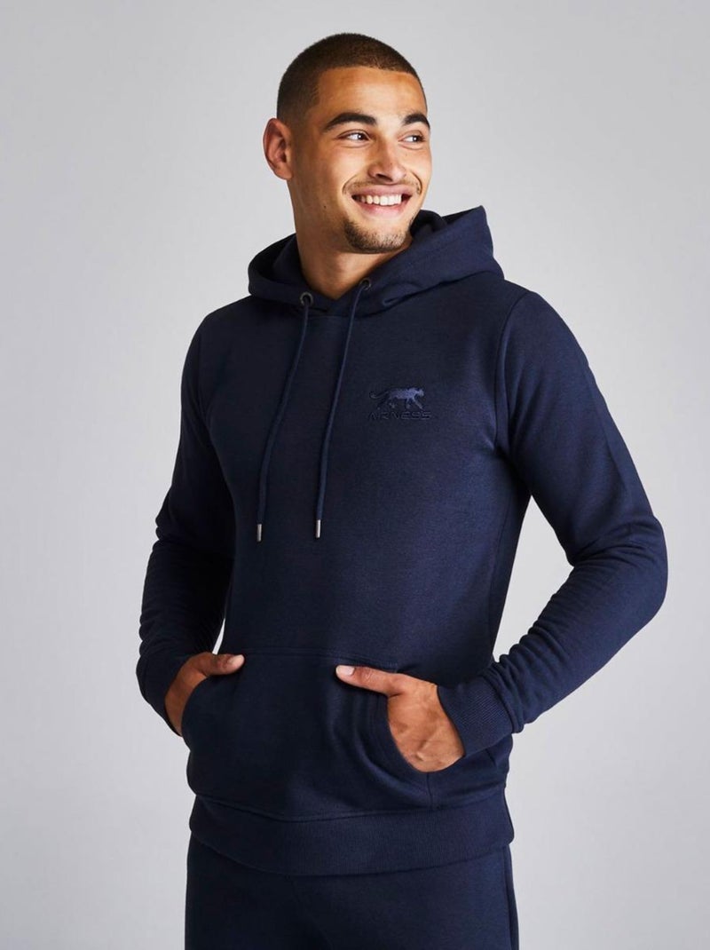 Sweat com Capuz Airness Predator para Homem Azul-marinho - Kiabi