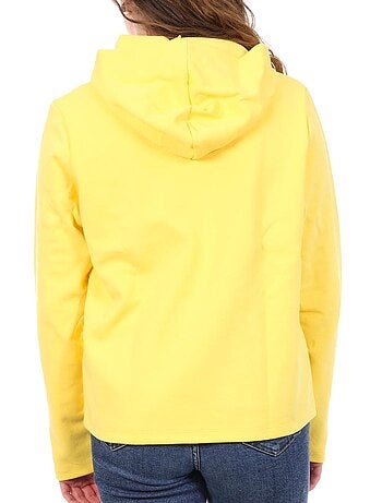 Sweat com Capuz Amarelo Le Coq Sportif N°9 para Mulher
