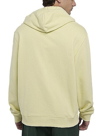 Sweat com capuz amarelo para homem calvin klein jeans 350 terry monogram