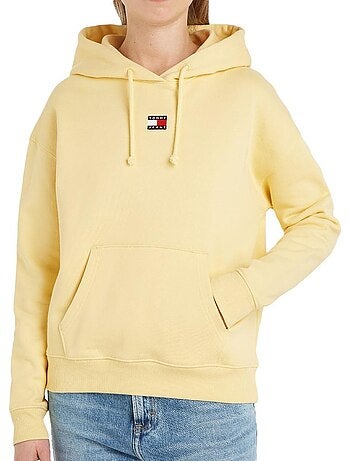 Sweat com Capuz Amarelo para Mulher Tommy Hilfiger Badge