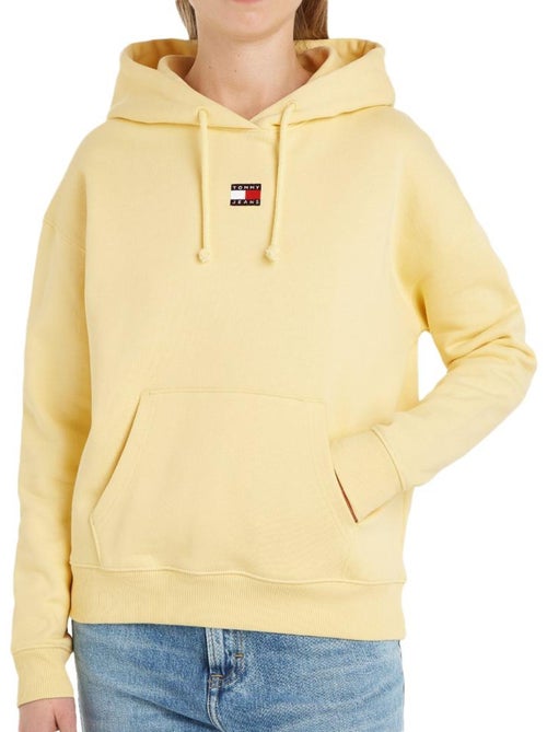 Sweat com Capuz Amarelo para Mulher Tommy Hilfiger Badge - Kiabi Sweat com Capuz Amarelo para Mulher Tommy Hilfiger Badge - Kiabi