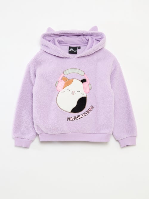 Sweat com capuz animado 'Squishmallows' efeito borreguito liso - Kiabi