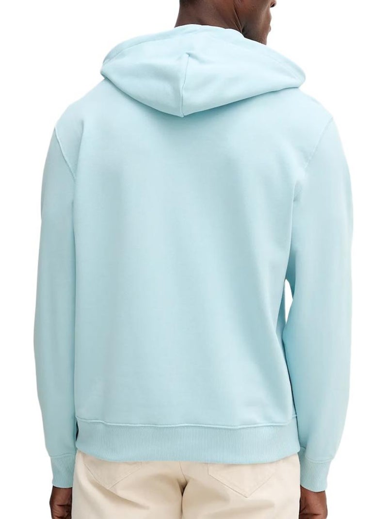 Sweat com Capuz Azul Claro para Homem Calvin Klein Jeans 350 Terry Monogram Azul - Kiabi