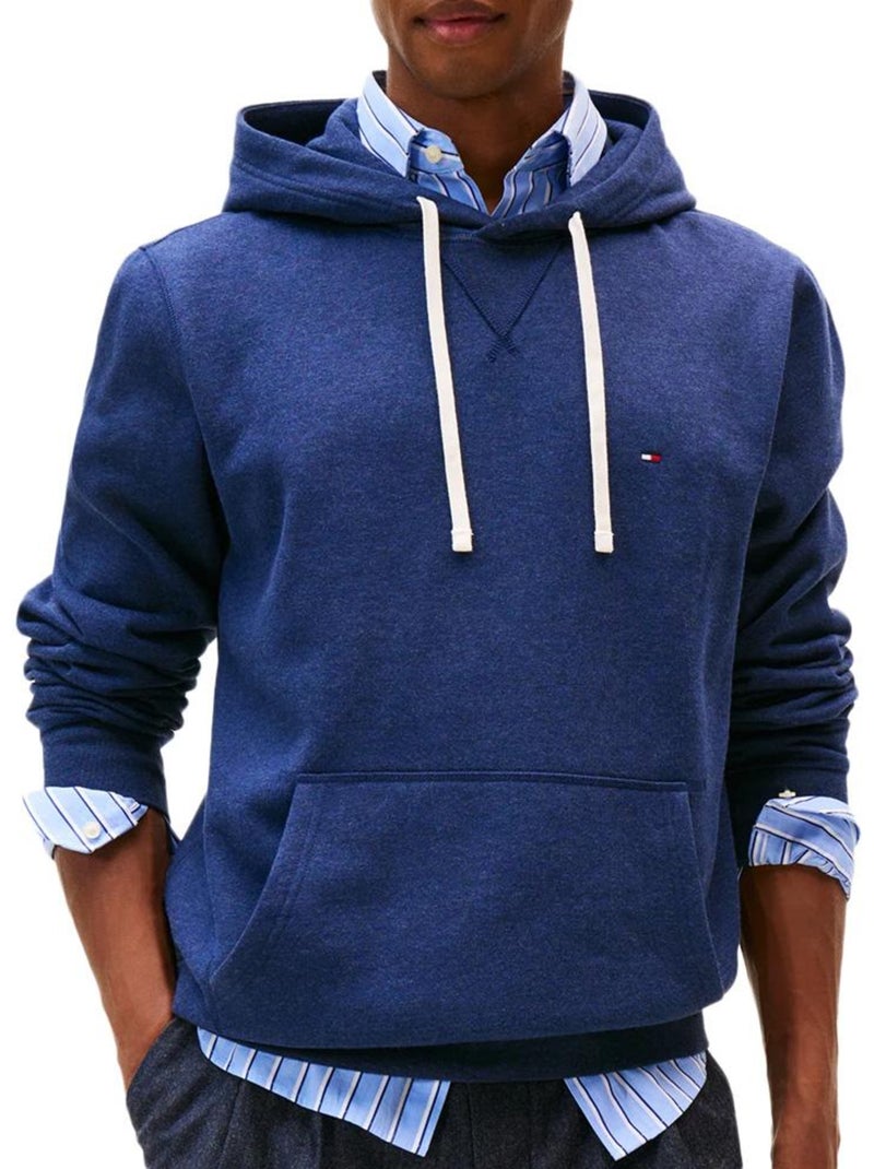 Sweat com Capuz Azul Escuro Tommy Hilfiger Seasonal Fleece para Homem Azul - Kiabi