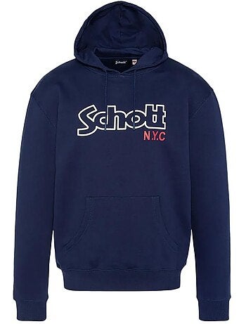 Sweat com Capuz Azul-Marinho Schott Sidney para Homem