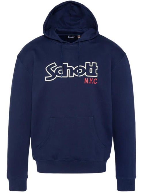 Sweat com capuz azul-marinho schott sidney para homem - Kiabi Sweat com capuz azul-marinho schott sidney para homem - Kiabi
