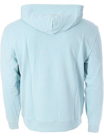 Sweat com capuz azul para homem calvin klein jeans terry micro
