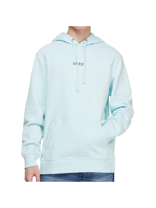 Sweat com capuz azul para homem guess roy 2022 - Kiabi