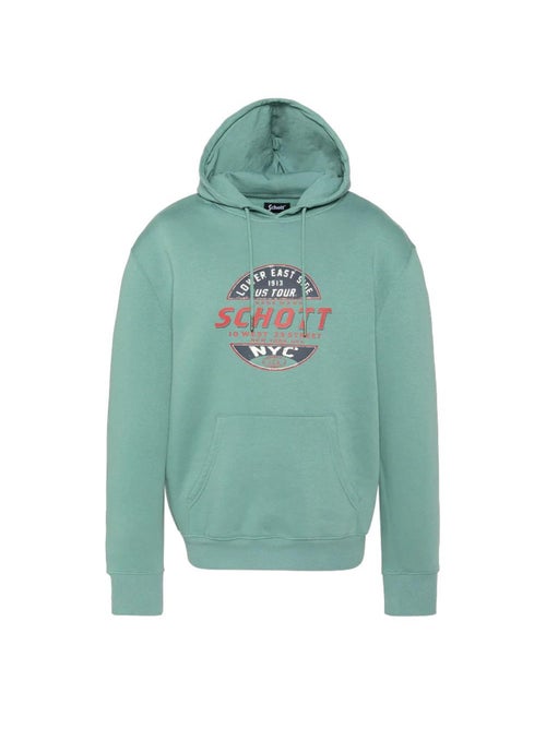 Sweat com capuz azul para homem schott swhustour - Kiabi Sweat com capuz azul para homem schott swhustour - Kiabi