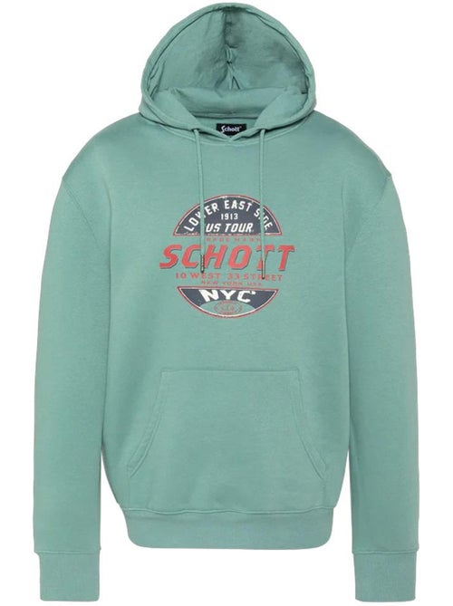 Sweat com capuz azul para homem schott swhustour - Kiabi Sweat com capuz azul para homem schott swhustour - Kiabi