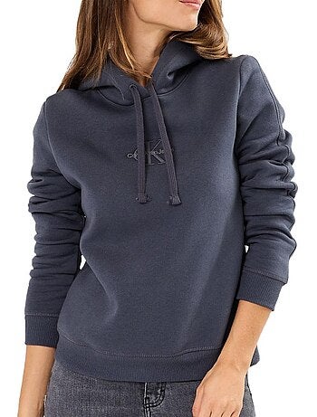 Sweat com Capuz Azul para Mulher Calvin Klein Jeans