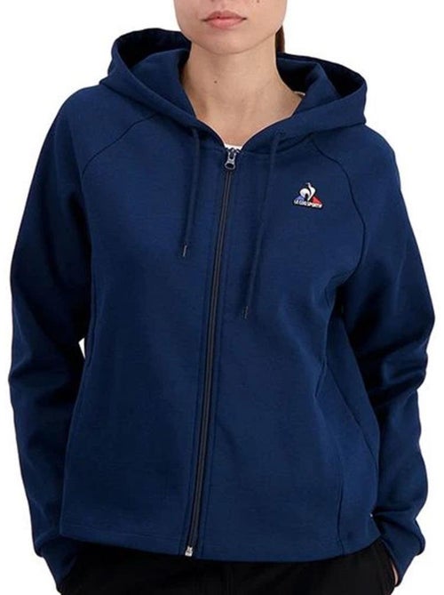 Sweat com Capuz Azul para Mulher Le Coq Sportif - Kiabi