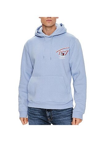 Sweat com Capuz Branco Tommy Hilfiger para Homem Reg Street