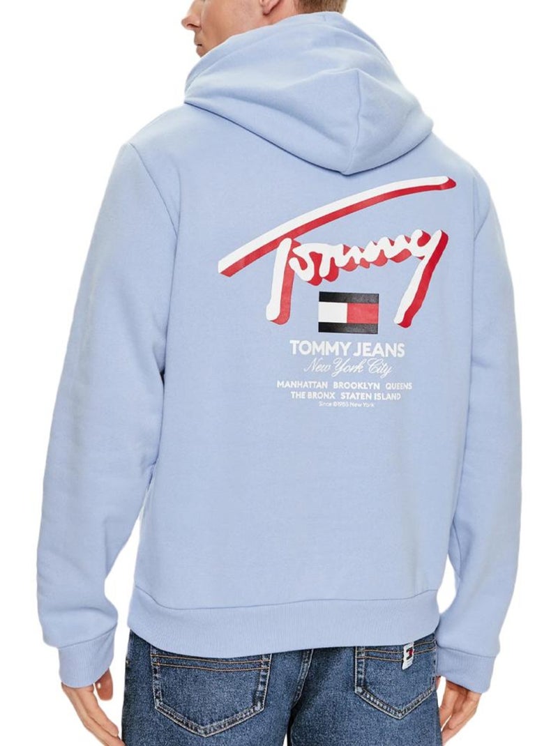 Sweat com Capuz Azul Tommy Hilfiger para Homem Reg Street Azul - Kiabi