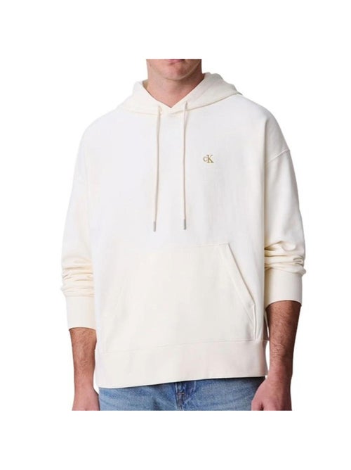 Sweat com capuz bege para homem calvin klein jeans premium terry - Kiabi Sweat com capuz bege para homem calvin klein jeans premium terry - Kiabi