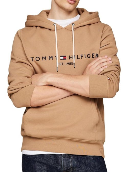 Sweat com capuz bege para homem tommy hilfiger logo - Kiabi Sweat com capuz bege para homem tommy hilfiger logo - Kiabi