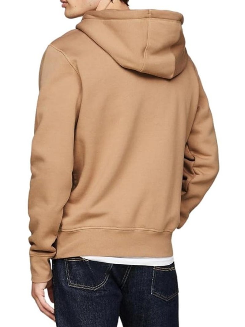 Sweat com Capuz Bege para Homem Tommy Hilfiger Logo Bege escuro - Kiabi