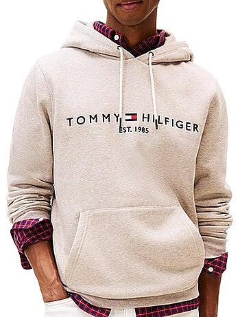 Sweat com Capuz Bege para Homem Tommy Hilfiger Logo