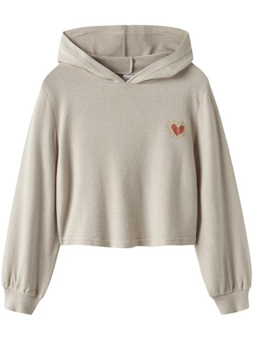 Sweat com capuz bege para menina name it billie - Kiabi Sweat com capuz bege para menina name it billie - Kiabi