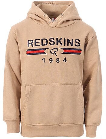 Sweat com capuz bege para rapaz redskins