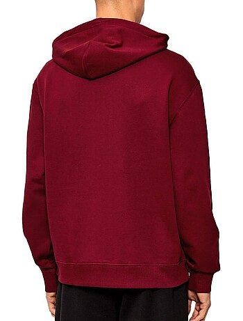 Sweat com capuz branco para homem calvin klein jeans 350
