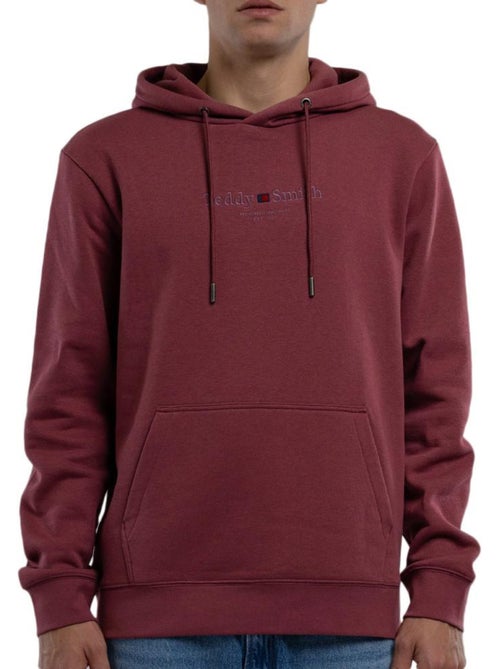 Sweat com capuz bordeaux para homem teddy smith jim - Kiabi Sweat com capuz bordeaux para homem teddy smith jim - Kiabi