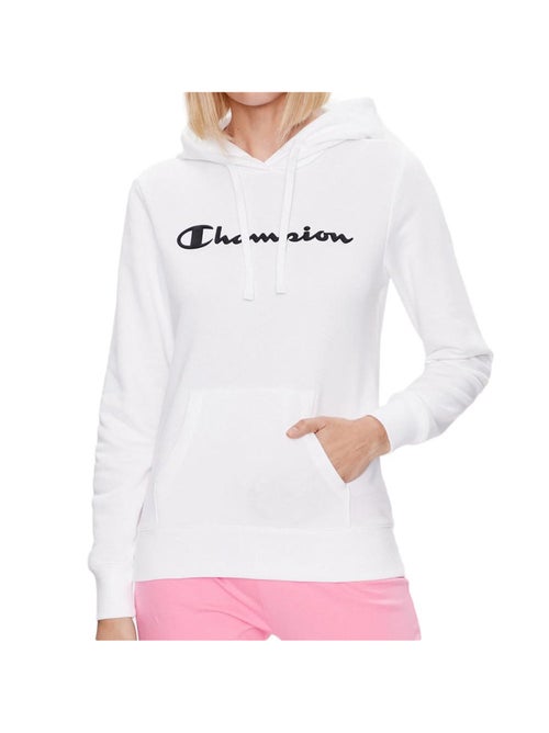 Sweat com capuz branco champion para mulher - Kiabi Sweat com capuz branco champion para mulher - Kiabi