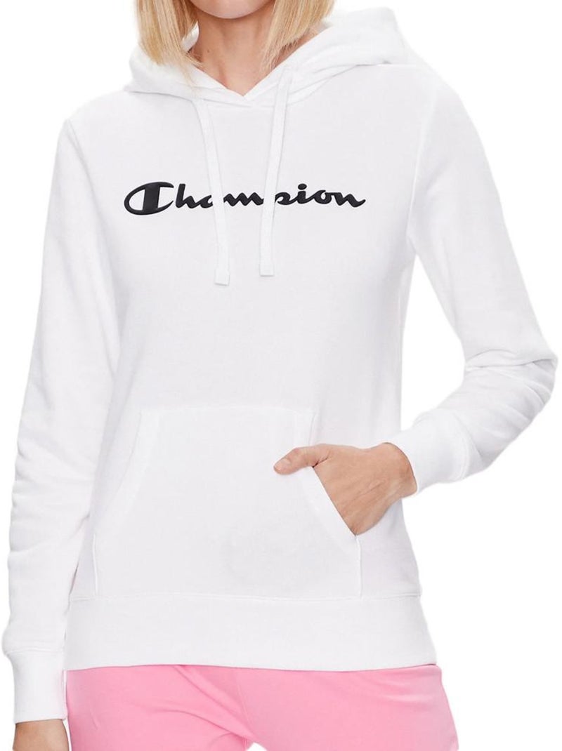 Sweat com capuz branco champion para mulher Branco - Kiabi