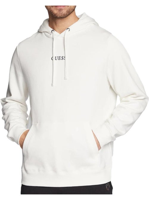 Sweat com capuz branco guess roy para homem - Kiabi