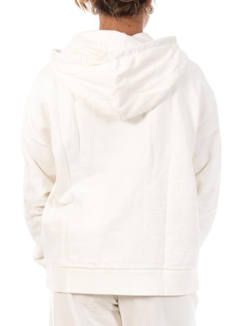 Sweat com Capuz Branco Kaporal Vock para Mulher - Kiabi Sweat com Capuz Branco Kaporal Vock para Mulher - Kiabi