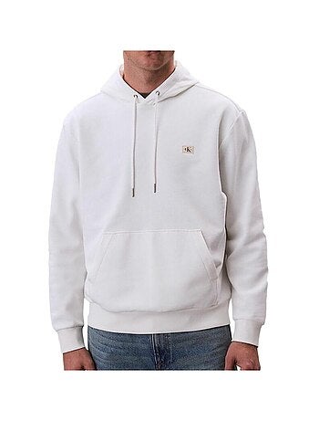 Sweat com Capuz Branco para Homem Calvin Klein Jeans 350