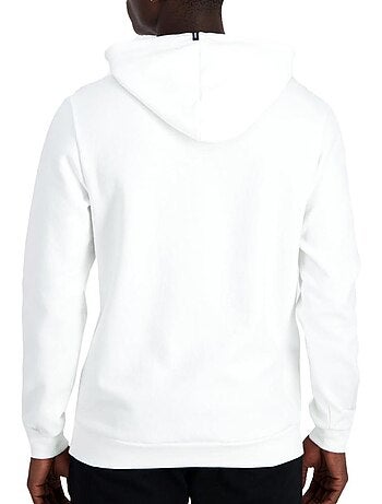 Sweat com capuz branco para homem le coq sportif