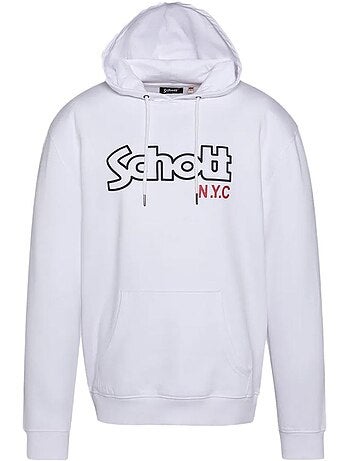 Sweat com Capuz Branco para Homem Schott Sidney