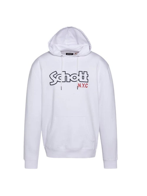 Sweat com capuz branco para homem schott sidney - Kiabi Sweat com capuz branco para homem schott sidney - Kiabi