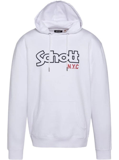 Sweat com capuz branco para homem schott sidney - Kiabi Sweat com capuz branco para homem schott sidney - Kiabi