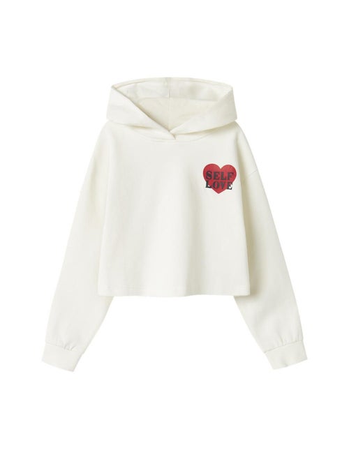 Sweat com capuz branco para menina name it terren - Kiabi Sweat com capuz branco para menina name it terren - Kiabi