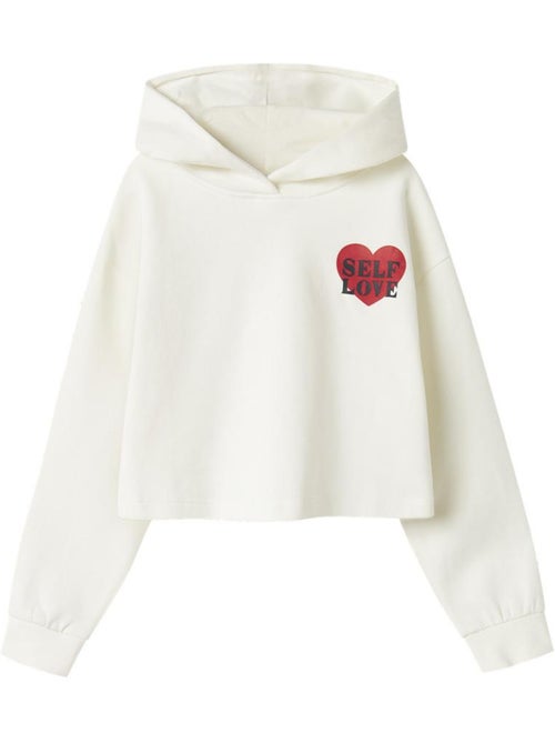 Sweat com capuz branco para menina name it terren - Kiabi Sweat com capuz branco para menina name it terren - Kiabi