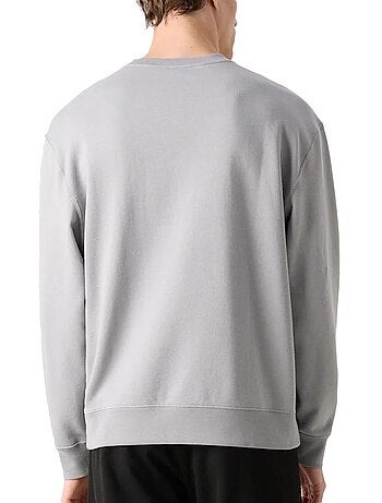 Sweat com capuz branco para homem calvin klein jeans 350