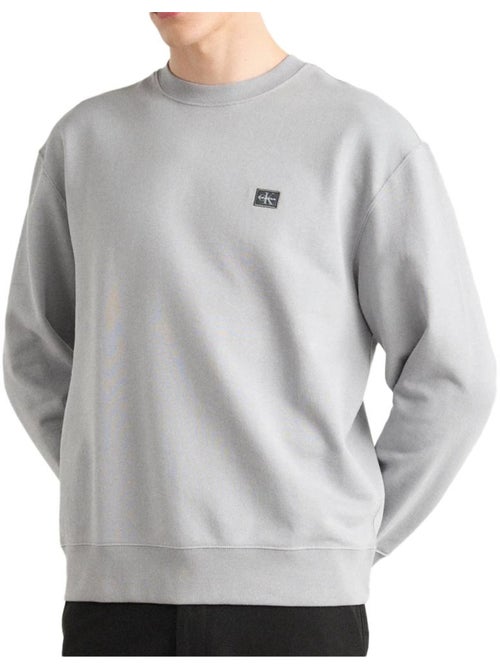 Sweat com capuz calvin klein jeans badge para homem cinzento - Kiabi Sweat com capuz calvin klein jeans badge para homem cinzento - Kiabi