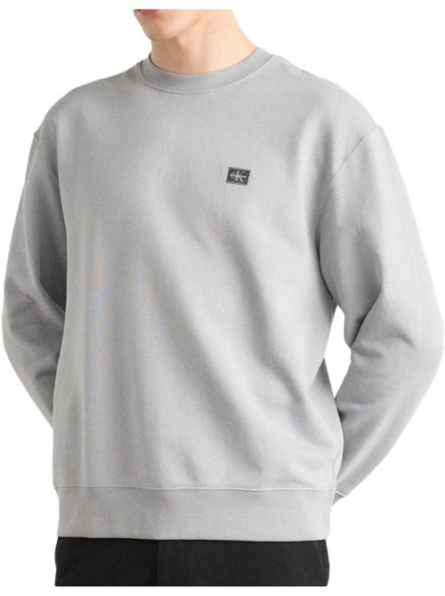 Sweat com capuz calvin klein jeans badge para homem cinzento - Kiabi Sweat com capuz calvin klein jeans badge para homem cinzento - Kiabi