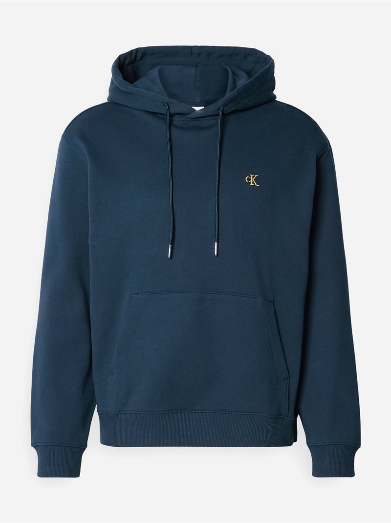 Sweat com capuz calvin klein jeans para homem 350 terry azul marinho Azul - Kiabi