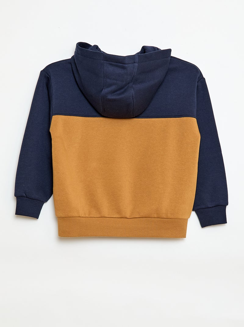 Sweat com capuz canguru Azul - Kiabi