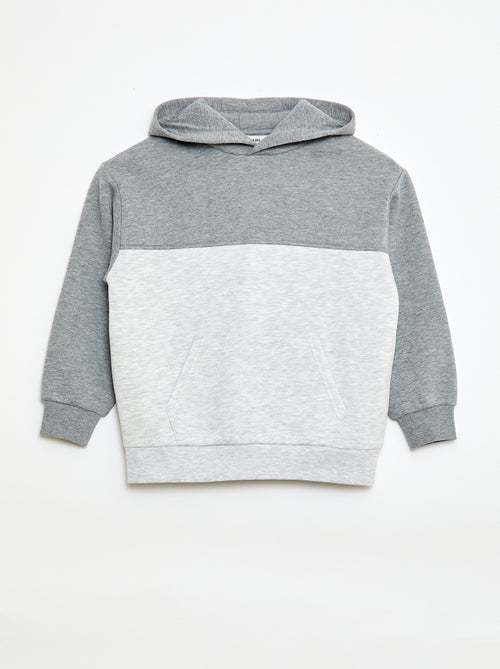 Sweat com capuz canguru - Kiabi